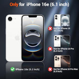 Magnetic For Iphone 16E Case (Compatible With Magsafe)( Grade Drop Protection) Slim Translucent Matte Shockproof With Anti-Fingerprint Phone Case 2025,Black