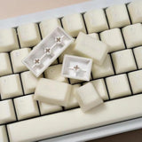 114 Keys Milk White Keycaps Pbt Doubleshot Cherry Profile Keycap Set Fit For 6