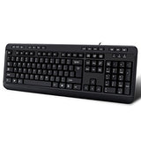 Akb-132Hb Multimedia Usb Keyboard With 3 Hubs, Black