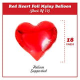 I Love You Balloons And Heart Balloons Kit, Red Heart Shaped Balloons