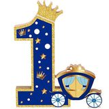 Prince Number 1 Wooden Sign Royal 1St Birthday Table Centerpiece Princ