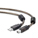 Active Usb 2.0 Printer Cable 100Ft - A-Male To B-Male High Speed Printer/Scanner/Repeater Cable For Hp, Canon, Lexmark,Dell, Samsung Etc (100Ft/30M)