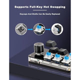 Usb Mini 6Key Keypad Mechanical Programmable Gaming Keyboard Portable One Hand