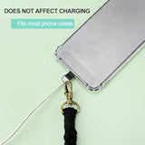 Boho Macrame Phone Wrist Strap Lanyard Keychain Anti-Loss Charm