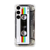 Case For Galaxy S23 With Reinforced Corners Tpu Soft Bumper Retro Cassette Tape Case Compatible With Samsung Galaxy S23