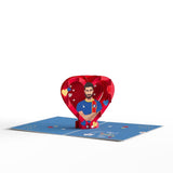 Ted Lasso Don'T You Dare Settle For Fine Pop-Up Card – Valentine’S Day Card – Handcrafted 3D Pop-Up Greeting Card - 5” X 7”