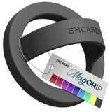 Magnetic Phone Grip Holder Thin Silicone Finger Loop Ring, Compatible with Magsafe (Black)