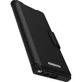 OtterBox Strada Case for Samsung Galaxy S23 Ultra, Shockproof, Drop Proof, Premium Leather Protective Folio with Two Card Holders, 3X Tested to Military Standard, Black