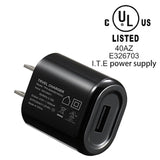 Wall Charger 3 Pack 5V 1A Ul Certified Universal Power Adapter Usb 1 Port Home Wall Charger Plug Compatible With Iphone Samsung And More Device Ul Listed