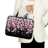 Pink Cherry Blossom Laptop Bag 10-17Inch Laptop Sleeve Case For Most Laptops With Handle Briefcase Carrying Computer Bag With Large Capacity Pocket