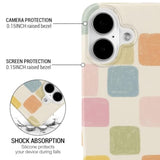 Trendy Checkered Girly Soft Slim Case for iPhone 6.1 Protective Phone Cover for Women Girls