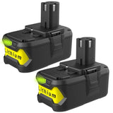 2Packs 8.0Ah Battery Compatible With Ryobi 18V Battery P108 P102 P103 P104 P105 P107 P109 P122 P145 Replacement Ryobi Batteries