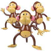 3 Pcs Inflatable Monkeys Jungle Animal Balloons Birthday Baby Shower Party Decor