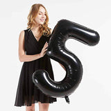 40Inch Black Foil 51 Helium Jumbo Digital Number Balloons, 51Th Birthd
