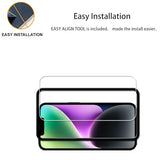 Easy Alignment Frame Designed For iPhone14 Plus Tempered Glass Screen Protector Film 3-Pack