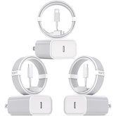 10Foot Fast Iphone Charging Cable,3-Pack Super Fast Iphone Charger Usb C Charging Block Wall Charger Pd Adapter With 10Ft Type C To Lightning Cable Cord For Iphone 14/13/12/11Pro Max/Xs Max/Xs/Xr/8/Se