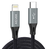 2 Pack 15Ft 30W Usb-C To Lightning Cable, Braided Mfi Pd Type-C To 8 Pin Charger Cord I-Phone Charging Wire, For Ipad Pro Iphone 14 13 12 11 Pro Max, Case Friendly Dark Gray