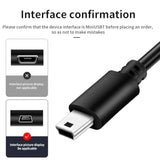 SaiTech IT (2 Pack Mini USB OTG Cable for Digital Cameras - USB A Female to Mini USB B 5 Pin Male Adapter Cable