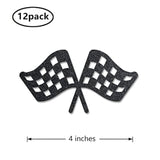 Racing Centerpiece Sticks, 12-Pack Table Topper Double-Sided Race Birt
