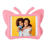 Kids Ipad 6Th Generation Case, Ipad 5Th Generation Case, Ipad Air 2 Case For Kids,Cute Butterfly Shockproof Eva Foam Super Protection Stand Cover For 9.7" Ipad Air/Air 2 Ipad 2017/2018 - Pink