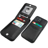 Compatible With Iphone 14 Plus Case Wallet With Credit Card Holder, Flip Premium Leather Magnetic Clasp Kickstand Heavy Duty Protective Cover For Iphone 14 Plus 6.7 Inch (Black)