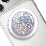 Transparent Magnetic Phone Grip Compatible with MagSafe, Expanding Kickstand, Compatible with iPhone 12/13/14/15/16/17 Series & MagSafe Cases Only -