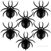 6 Pack Halloween Spider Balloons 33 Inch Black Foil Mylar Balloons Party Decorations