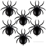 6 Pack Halloween Spider Balloons 33 Inch Black Foil Mylar Balloons Party Decorations