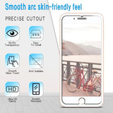 (3 Pack Screen Protector for iPhone 8 Plus, 7 Plus, 6S Plus, 6 Plus Tempered Glass, Easy to Install, Bubbles Free, Anti-Scratch, Case Friendly