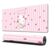 Kawaii Kitty Girly Cute Gaming Mouse Pads, Long Extended Desk Mat, Extra Large Girl Anime Mousepad Keyboard Pads For Work Game Office Home