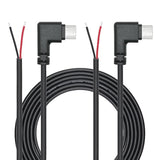 Right Angle Usb C To 2 Pin Bare Wire Open End Wire 2M/6Ft, 90 Degree Usb Type C Male Plug Pigtail Power Cable 22Awg 5V/3A, For Usb C Equipment Installed Or Replacement Repair Diy Cable(2Pcs)