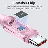 6.6Ft 100W Usb C Cable 5A Usb 2.0 Silicone Type C Charging Cable With Led Display Usb C To Usb C Fast Charge Cable For Iphone 15 Iphone 15 Plus Iphone 15 Pro Iphone 15 Pro Max