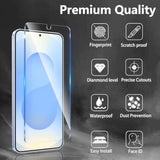 3 Pack Screen Protector Designed For Galaxy S25 With 3 Pack Tempered Glass Camera Lens Protector,Ultra Hd Clear,9H Hardness,Easy Install - Case Friendly,Scratch Resistant