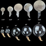 Bobo Balloons, 60 Packs Different Sizes Clear Balloons Bubbles Garland Arch Kits With Fishing Line/Transparent Rubbers For Party Decorations (8 Inch, 10 Inch,18 Inch, 20 Inch, 24 Inch)