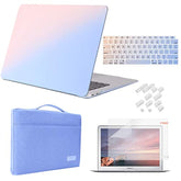 For Macbook Air 13 Inch Case 2020 2019 2018 Release A2337 M1 A2179 A1932 Bundle, Plastic Hard Case Shell, Sleeve Bag, Screen Protector, Keyboard Cover And Dust Plug - Gradient