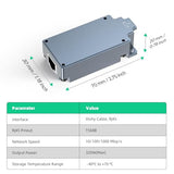 320W Starlink High Performance Gige Poe Injector Kit, Starlink Dishy Cable Adapter To Rj45, Dc Step Up Converter 12V To 48V 6A 288W, Work For Starlink High Performance (Gray)
