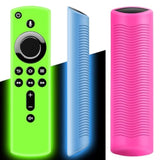 3 Pack Firestick 4K Remote Shockproof Silicone Covers, Glow Colors