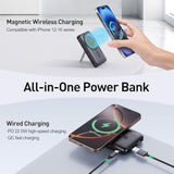 2025 Latest Magnetic Wireless Portable Charger Power Bank - 10000Mah Mag-Safe 22.5W Pd Fast Max Charging With Built-In Led Display, Magnetic Battery Pack For Iphone 16/15/14/13/12/Pro/Mini/Pro Max
