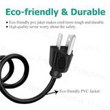 Power Cord Replacement For Brother Mfc-7420 Mfc-7340 Mfc-9840Cdw Mfc-L2720Dw Mfc-9130Cw 9320Cw 9330Cdw 9332Cdw 9340Cdw 9342Cdw 8950Dw 8950Dwt Printer 8.2Ft 3 Prong Ac Cable Power Cord