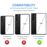 Onetop Compatible With Samsung Galaxy S23 Ultra Wallet Case With Card Holder, Pu Leather Kickstand Card Slots Case, Double Magnetic Clasp And Durable Shockproof Cover 5G 6.8 Inch(Black)