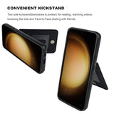 Compatible With Samsung Galaxy S23 Case Wallet With Credit Card Holder, Flip Premium Leather Magnetic Clasp Kickstand Heavy Duty Protective Cover For Samsung Galaxy S23 6.1" (Black)