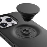 OtterBox iPhone 14 Pro Max (ONLY) Otter + Pop Symmetry Series Case - Black, Integrated PopSockets PopGrip, Slim, Pocket-Friendly, Raised Edges Protect Camera & Screen