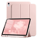 Compatible With (A16) 11Th Generation Case 11 Inch 2025 New, For 10Th Generation Case 10.9 Inch 2022, Trifold Stand Protective Cover With Pencil Holder, Auto Sleep/Wake, Rose Pink