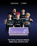 Real67 Wired Gaming Keyboard With Rgb, Magnetic Keyboard With Hall Effect, Rapid Trigger, Hot-Swappable, Snap Tap & Adjustable Actuation, Online Hive Custom (Potassium-Transparent Purple)