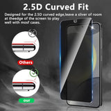 2 Pack Privacy Screen Protector Designed For Samsung Galaxy S24 / S25,Full Coverage Anti-Spy Tempered Glass Film,9H Hardness,Anti-Fingerprint,Bubble Free,Easy To Install