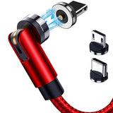 Magnetic Charging Cable 5-Pack (3/3/6/6/10Ft) - 540° Rotating Magnetic Phone C
