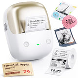 B2 Pro Bluetooth Label Maker, 300Dpi Hd Label Printer With Versatile App, Pro-Level Waterproof Label Printer, Portable Thermal Labeler For Home, Office, Kitchen, School, Room, Gift, Gold