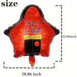 Back To School Foil Balloons,6Pcs School Balloon,School Bus Apple Satr Shape Balloons For Birthday Party Welcome To School Party Decoration