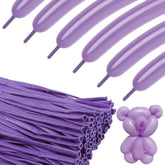 260 Balloons - Purple Long Balloons For Tying Balloon Arch, 100Pcs Twisting Balloon For Animal Modeling & Birthday Party Decorations