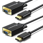 Hdmi To Vga Cable 6.6 Ft, Hdmi To Vga Adapter Cord Male To Male Uni-Directiona
